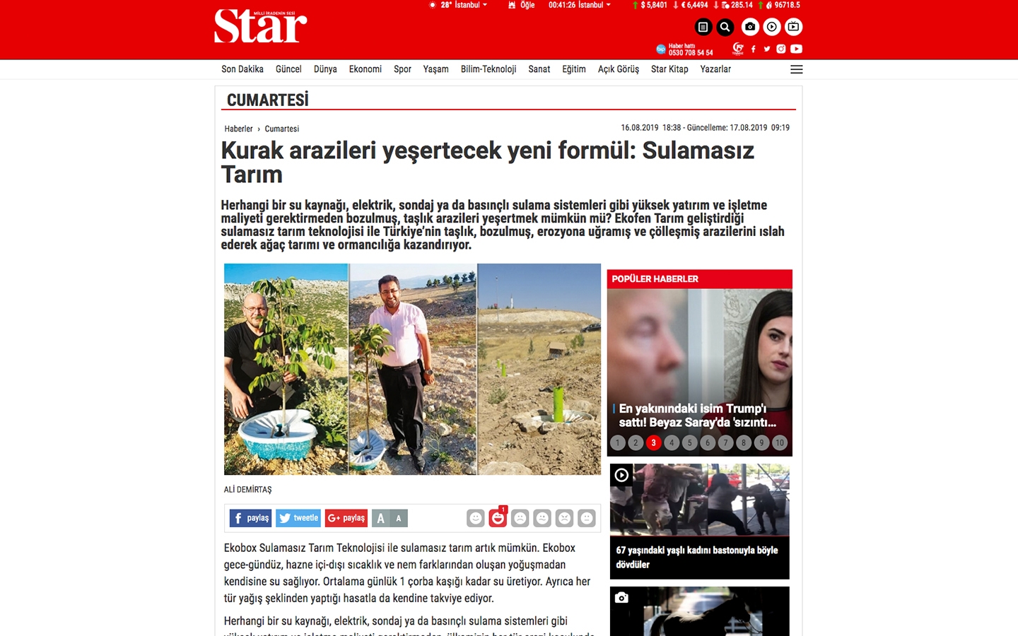 Kurak arazileri yeşertecek yeni formül: Sulamasız Tarım